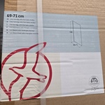 Douchewand 198×69-71cm Dansani